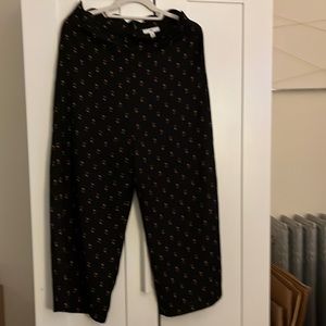 Black with Floral Print BP Trousers